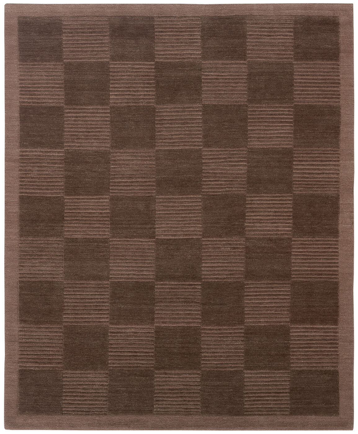 Tapis Deep Cut Border brun | Taille: 300 × 400 cm
