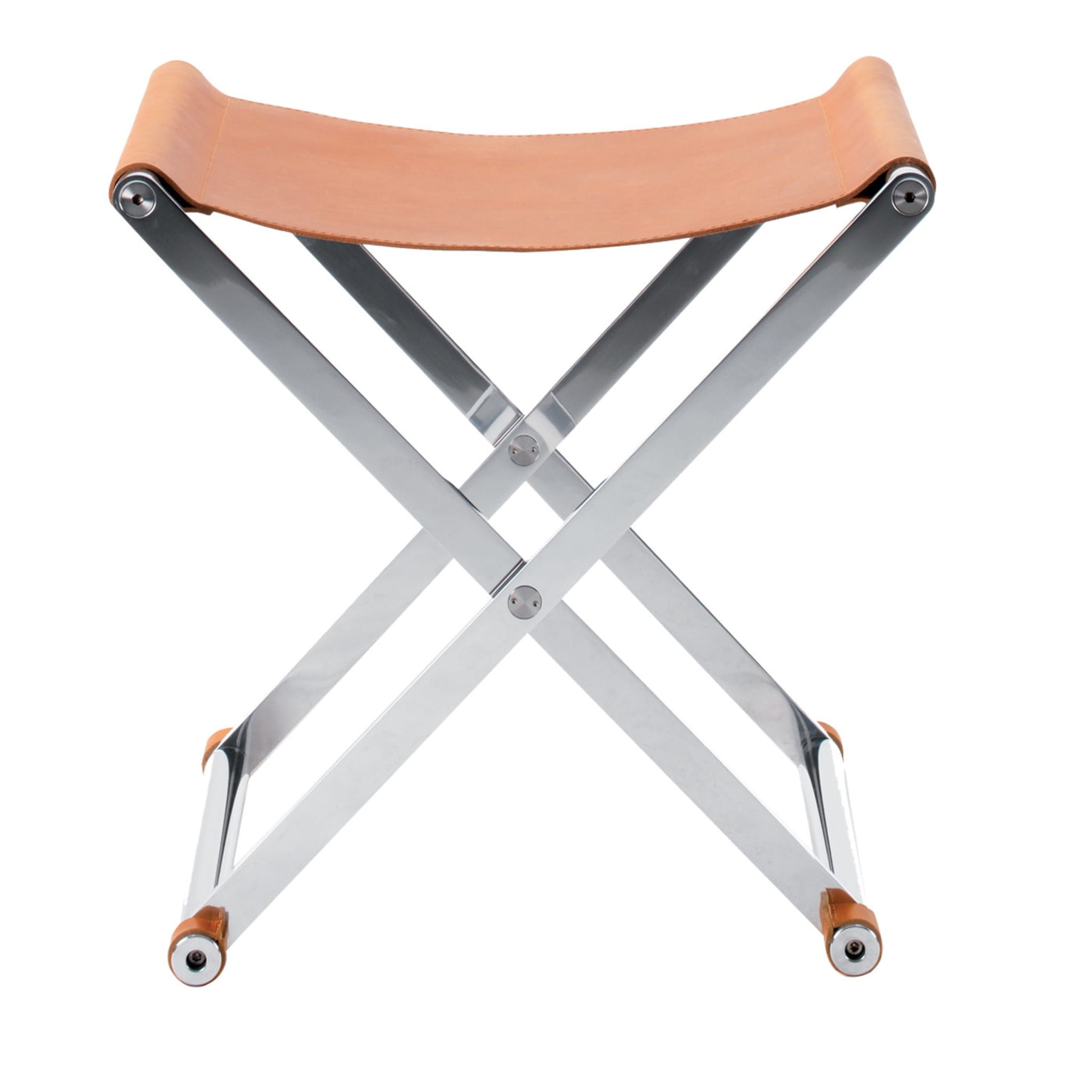 Tabouret pliant Andrea | Assise: Mat leer