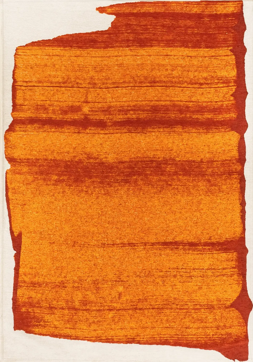 Brush Orange vloerkleed
