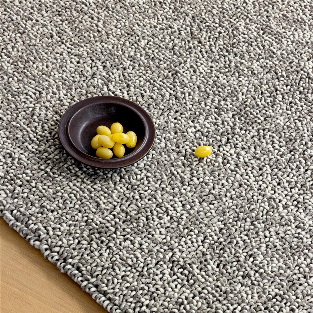Tapis Origin Loop pierre nordique en feutre bouclé | Taille: 200 × 300 cm