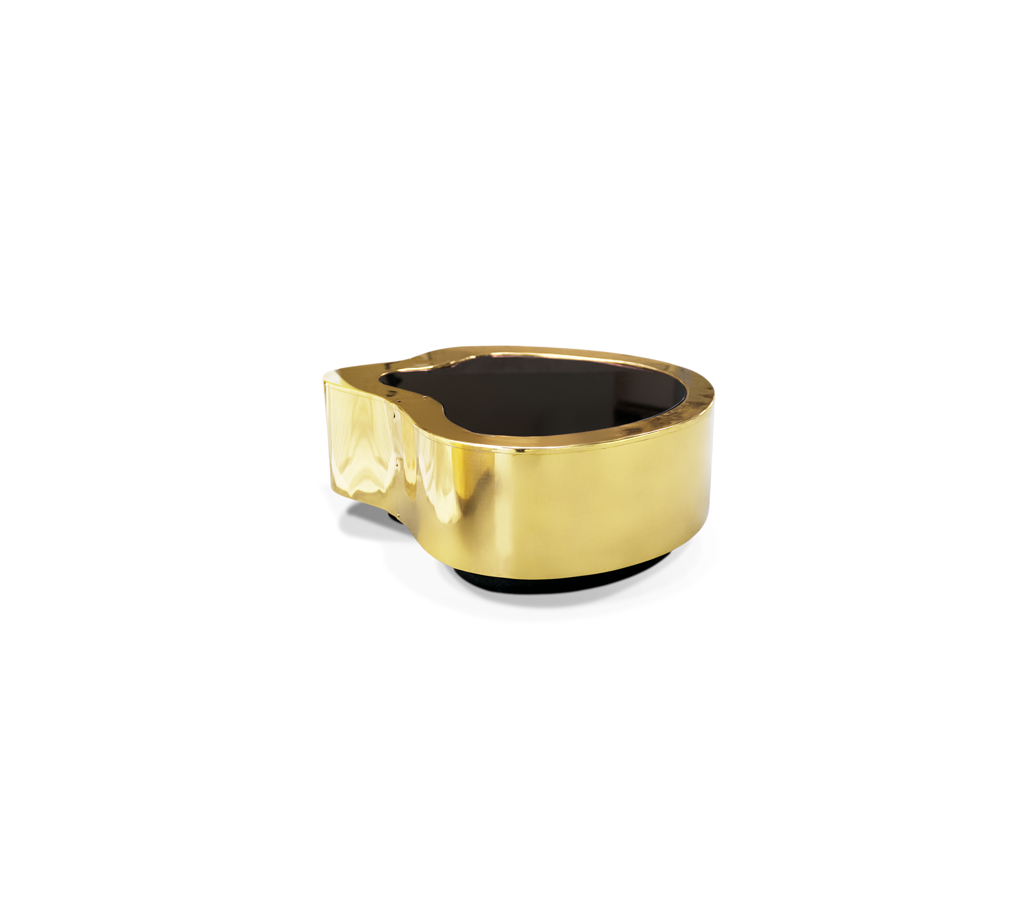 Ensemble de tables basses Crest en laiton poli