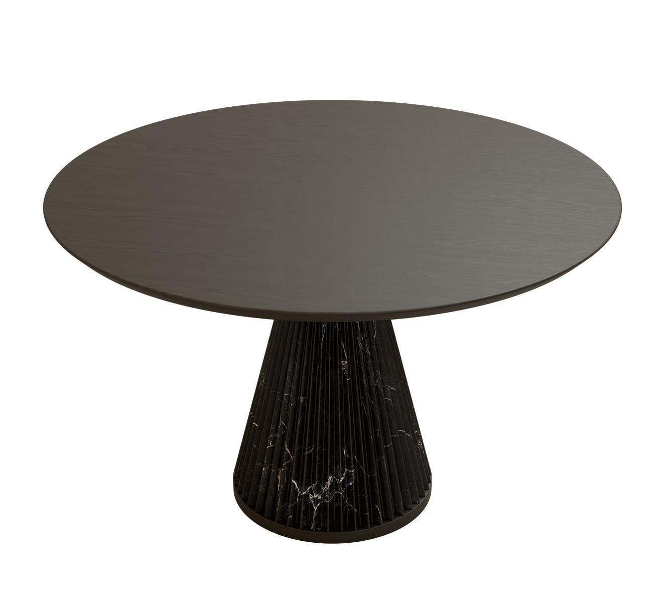 Marilyn eettafel van zwart marmer