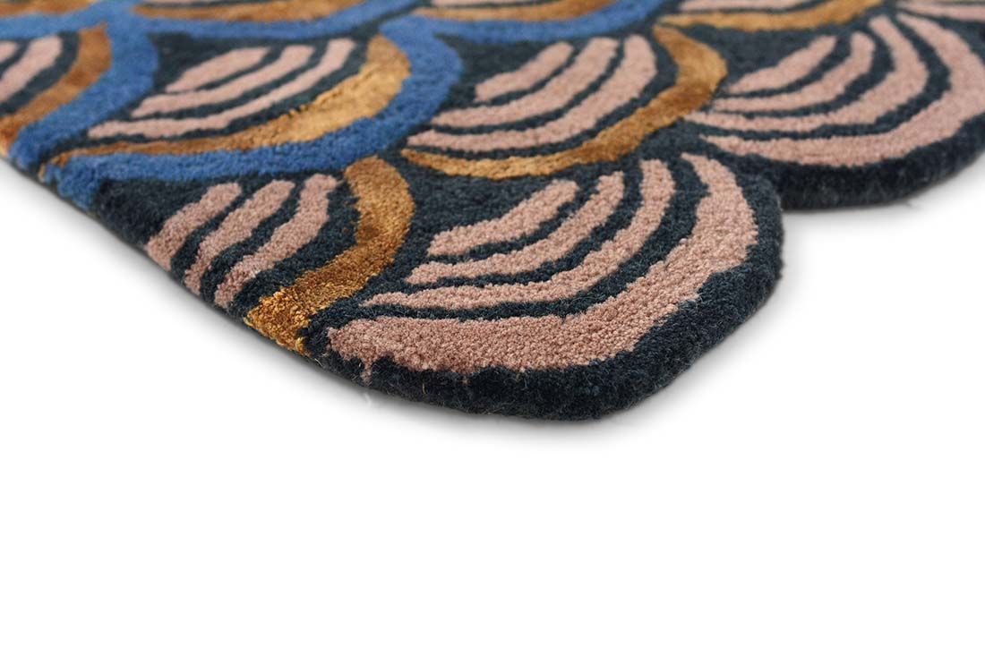 Tapis Masquerade bleu | Taille: 140 × 200 cm
