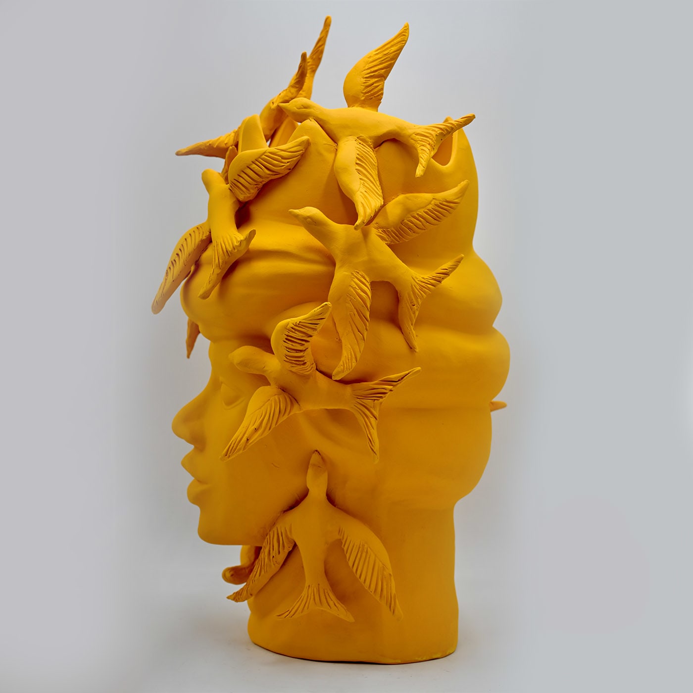 Sculpture orange Moorkop