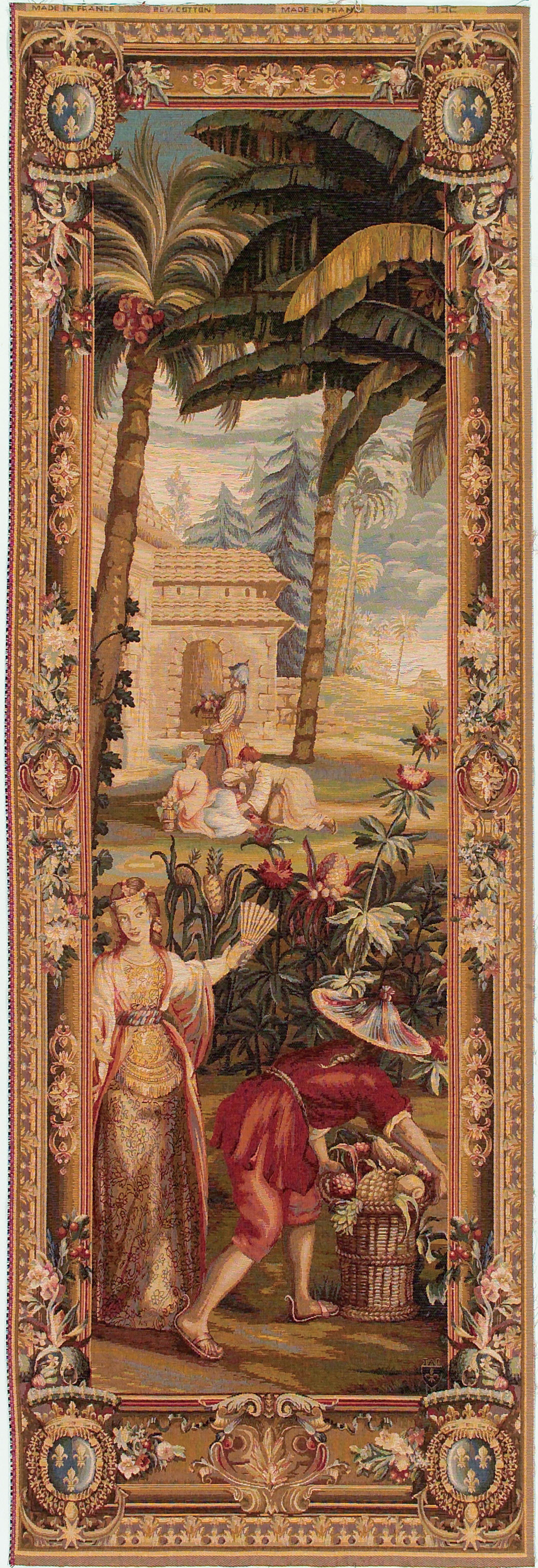 Tapisserie murale La récolte d’ananas – porte gauche