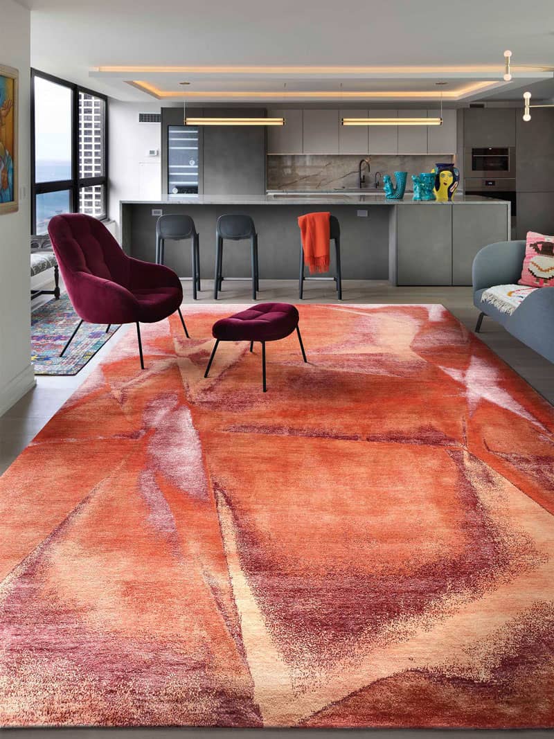 Tapis noué à la main Rusty