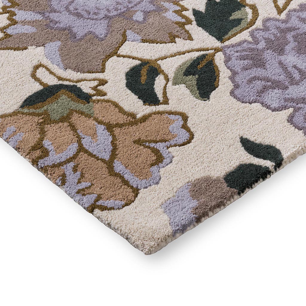 Tapis Wendling Floral bruyère pourpre