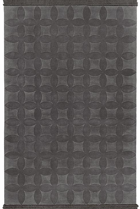 Tapis tufté main gris ardoise