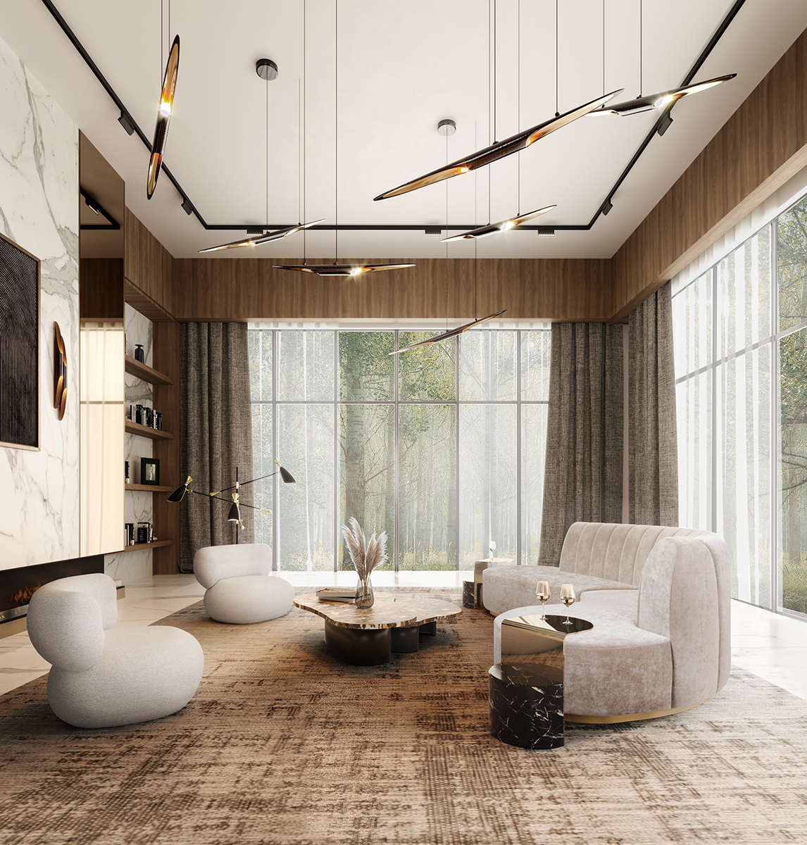 Deep-tone hanglamp - 30