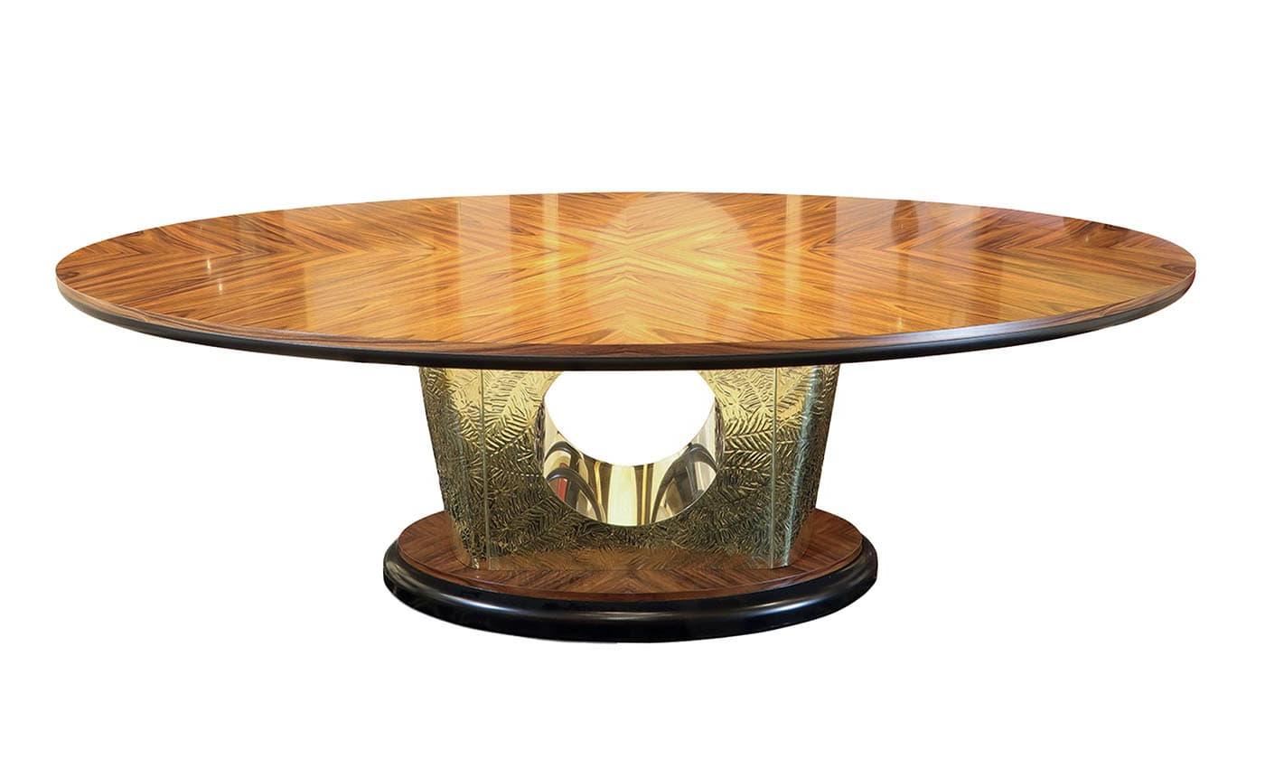 Table à manger ovale en palissandre