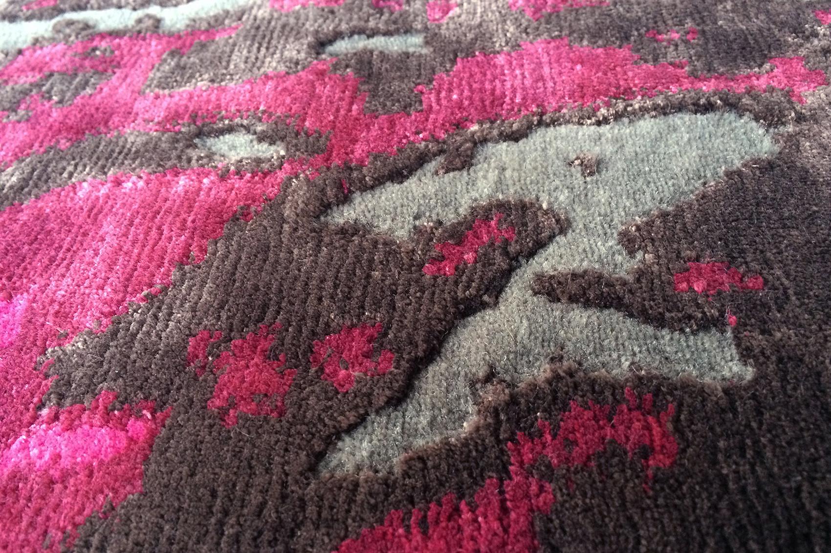 Tapis Grass rose fuchsia | Taille: 200 × 300 cm