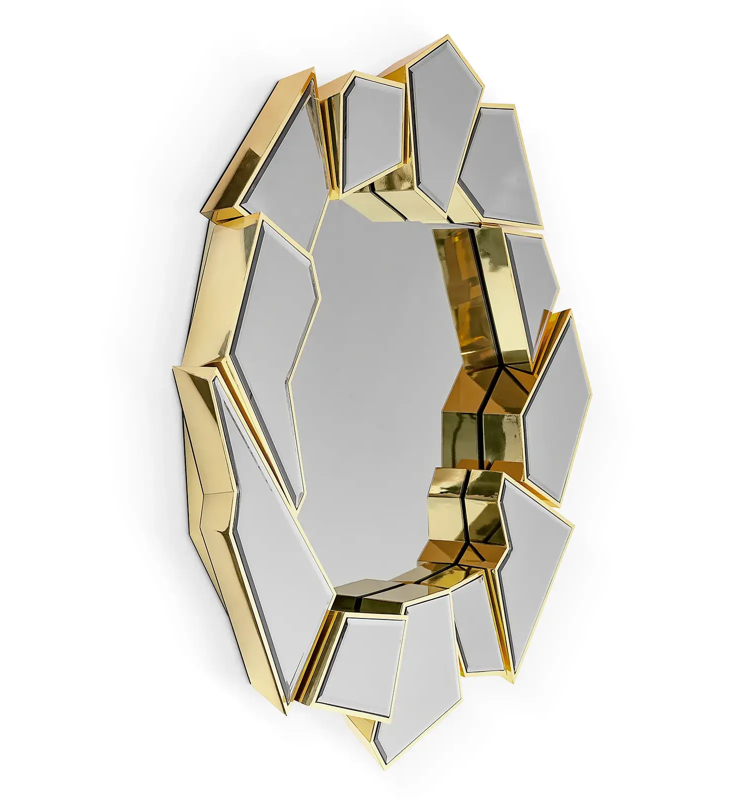 Shatter ronde wandspiegel