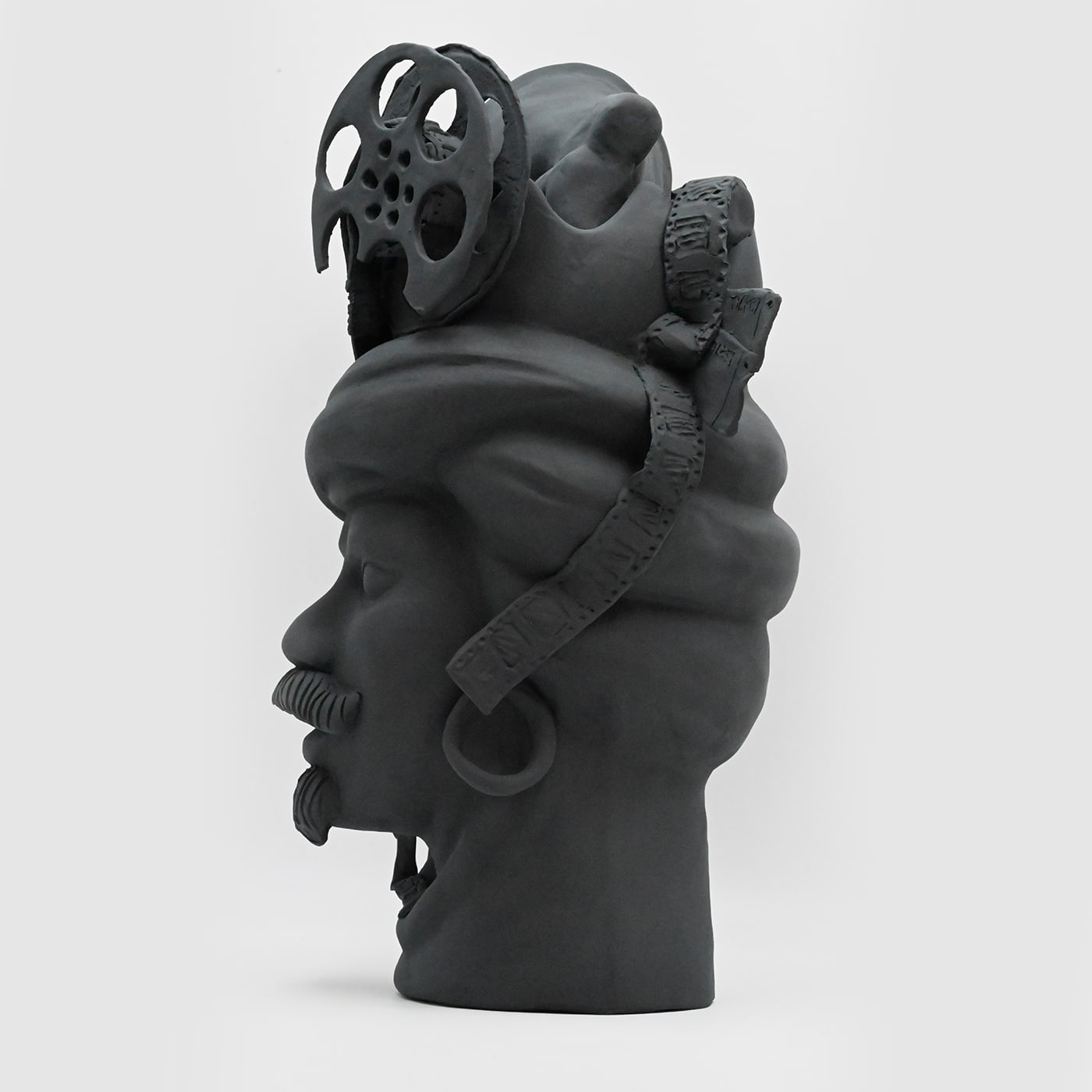 Sculpture grise mate Moorkop