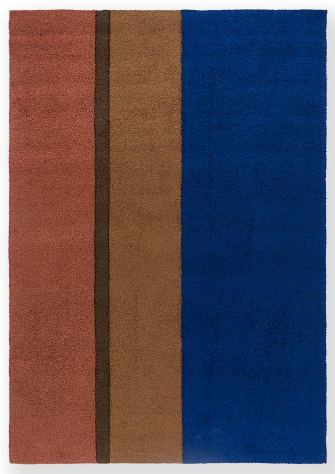 Festival streep blauw outdoor tapijt | Maat: 140 × 200 cm