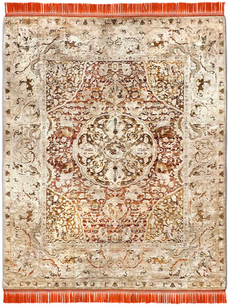 Tapis de luxe noué à la main Gold