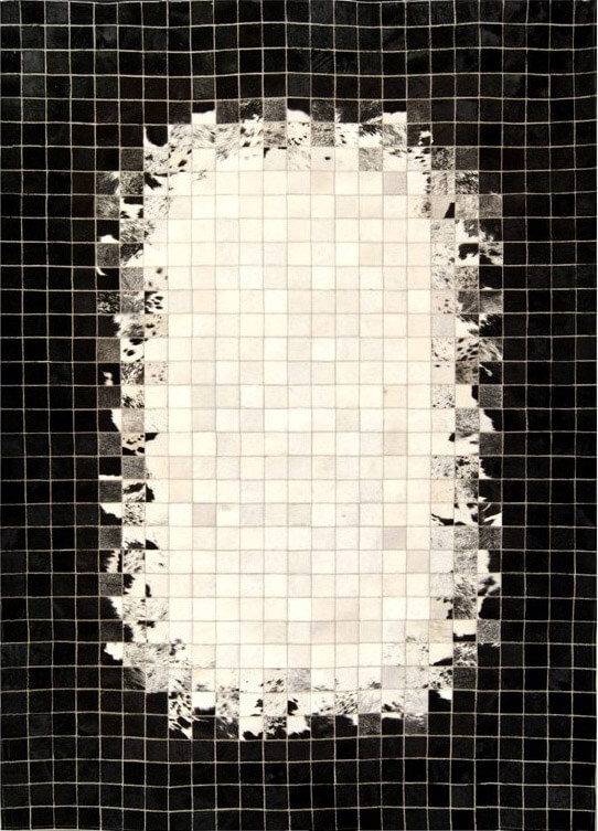 Tapis en peau de vache Mosaic | Taille: 60 × 120 cm