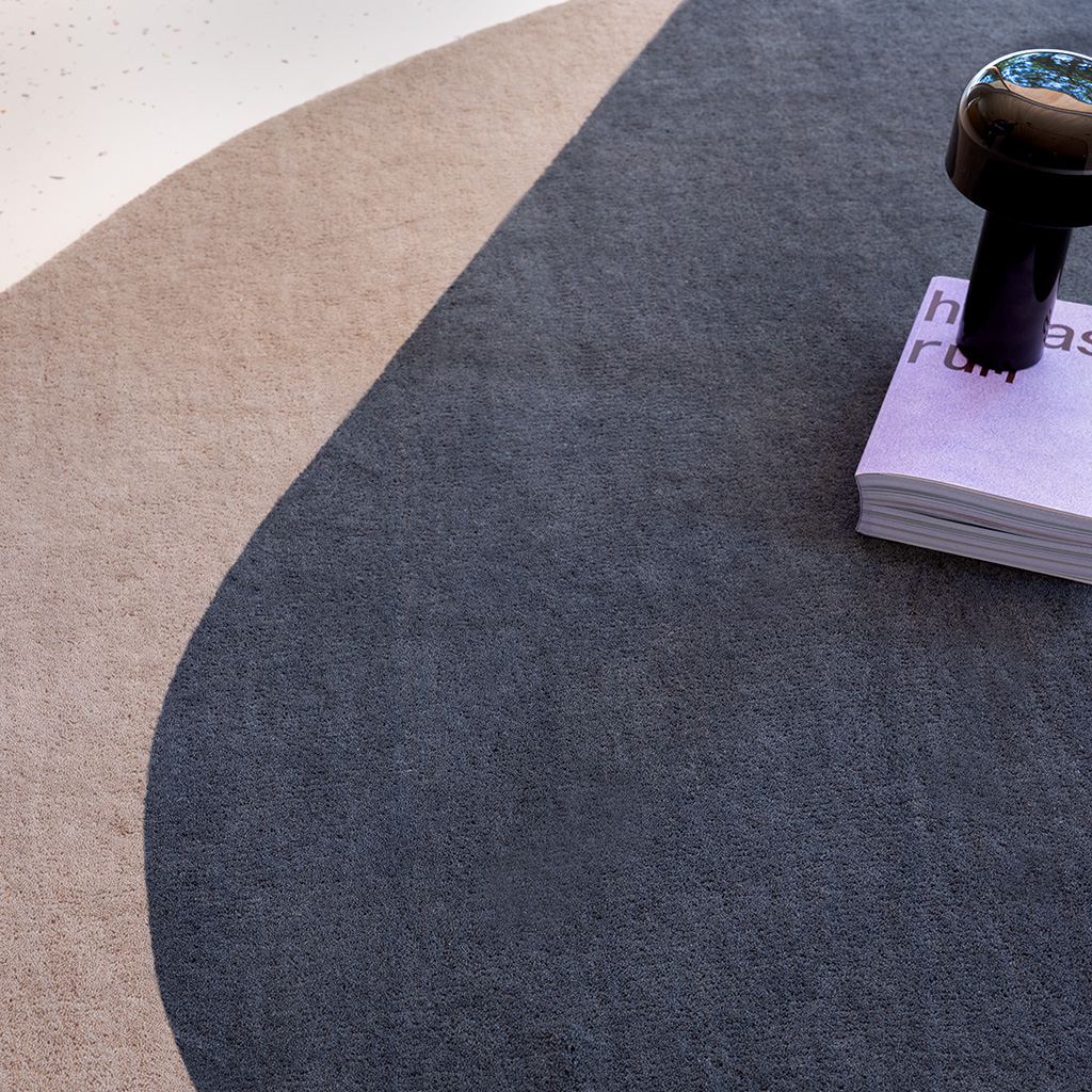 Tapis Element Arp bleu | Taille: 160 × 175 cm
