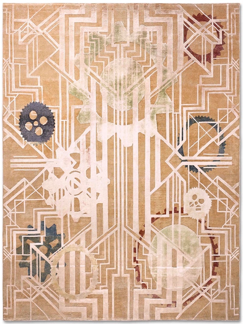 Tapis de luxe fait main Quiet Color