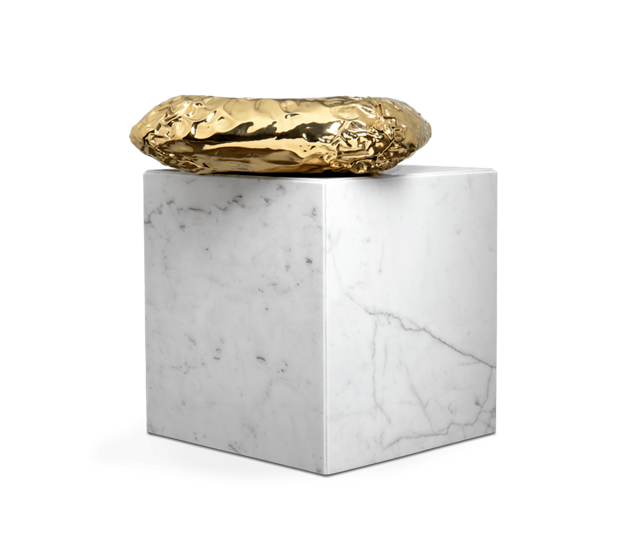 Table d’appoint Megalith Carrara