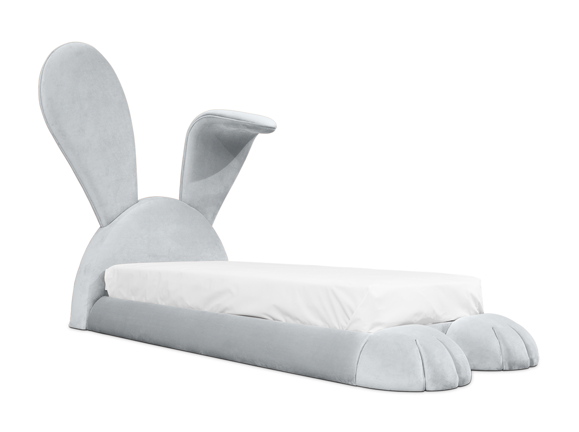 Knuffelig konijn hol bed | Matrasmaat: 150 × 200 cm