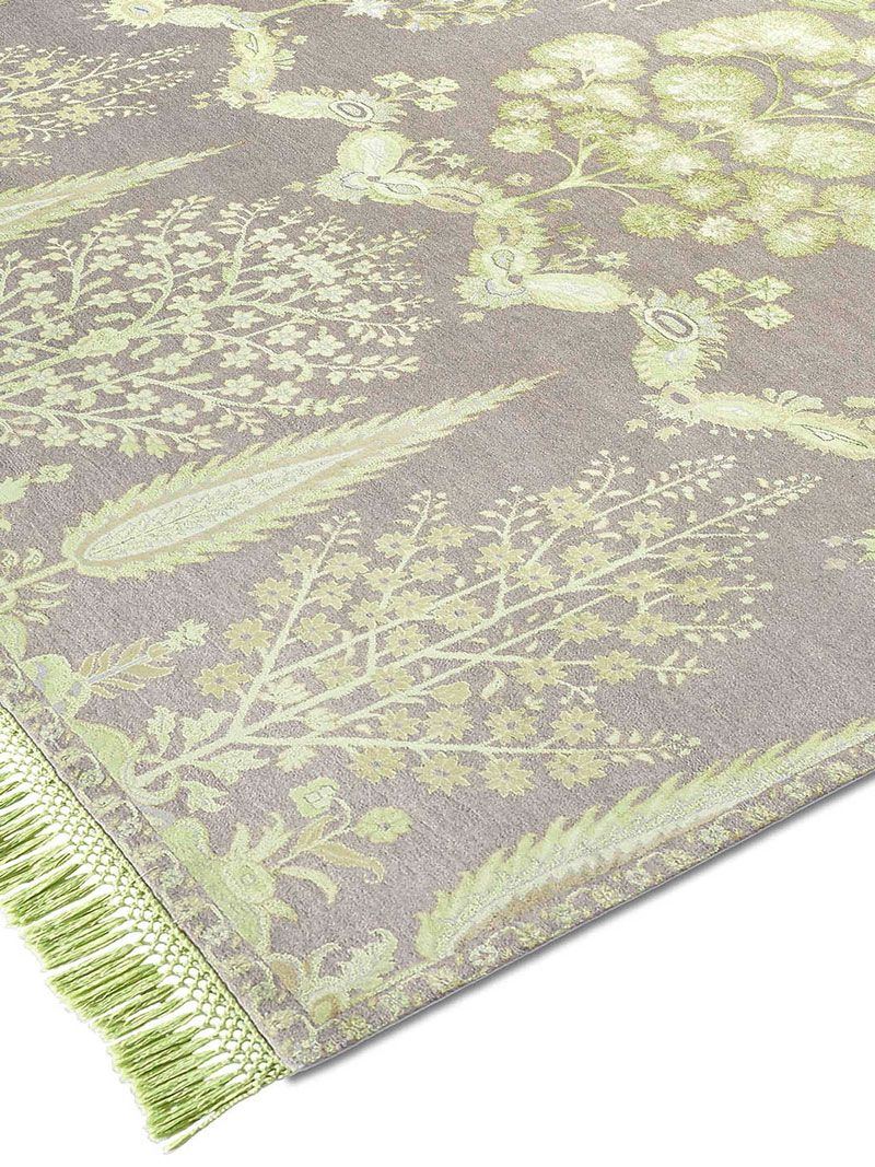 Mughal groen handgemaakt luxe vloerkleed | Maat: 250 × 300 cm