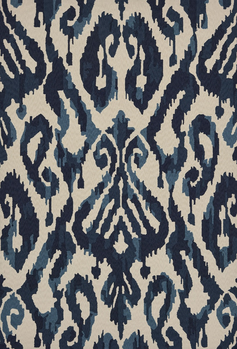 Tapis d’extérieur Kasuri indigo | Taille: 140 × 200 cm