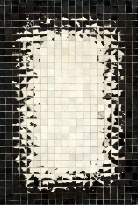 Mosaic koeienhuid tapijt | Maat: 160 × 230 cm
