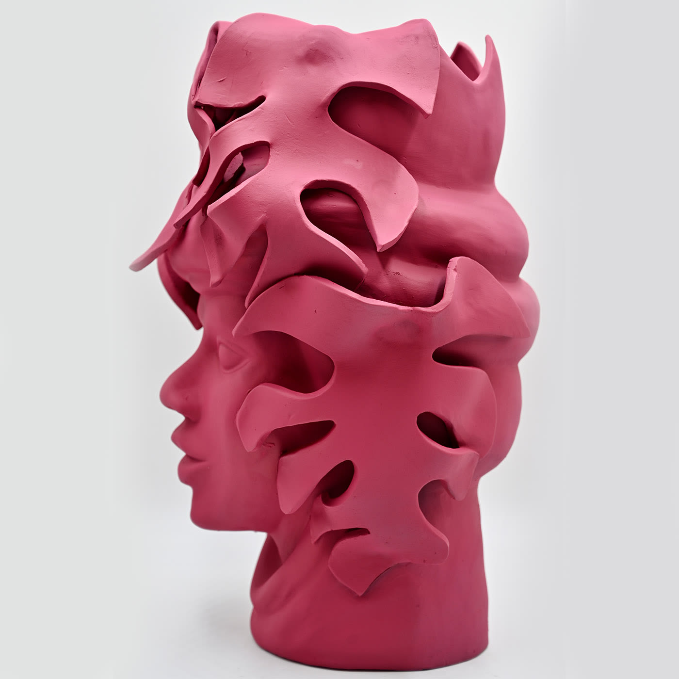 Moorkop roze sculptuur