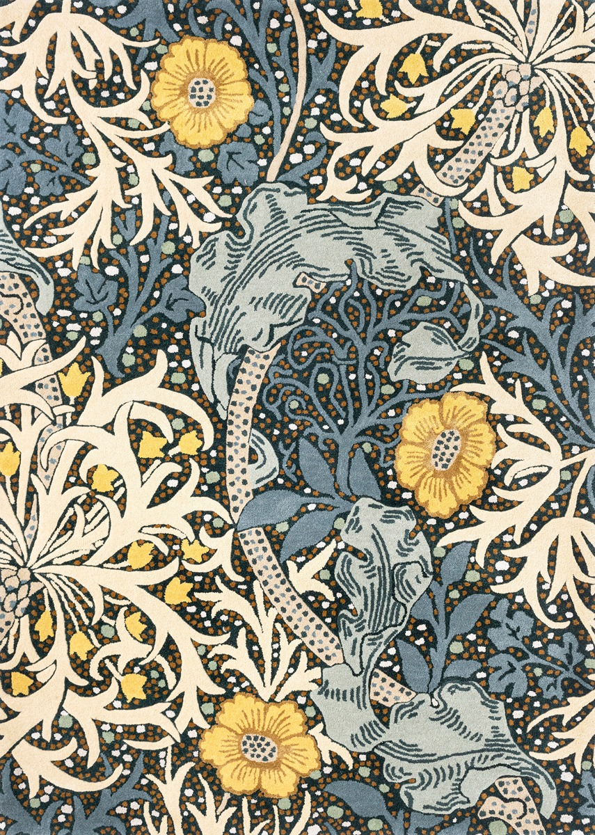 Seaweed teal tapijt | Maat: 200 × 280 cm