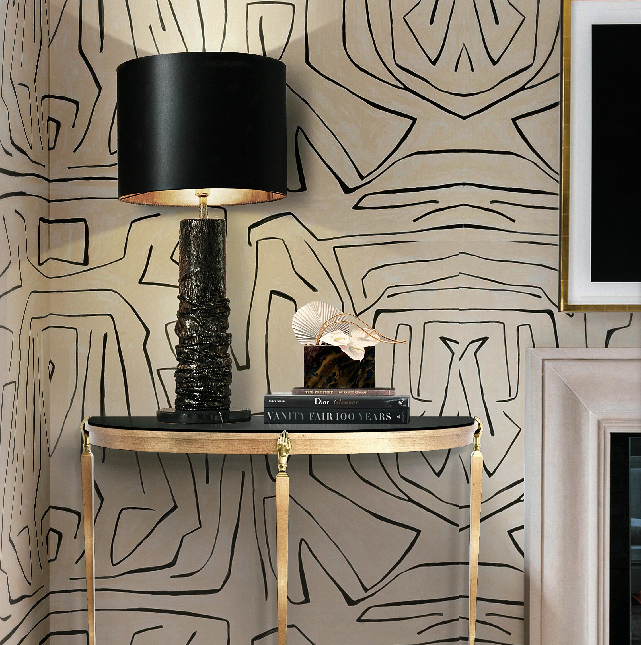 Console demi-lune Gisette