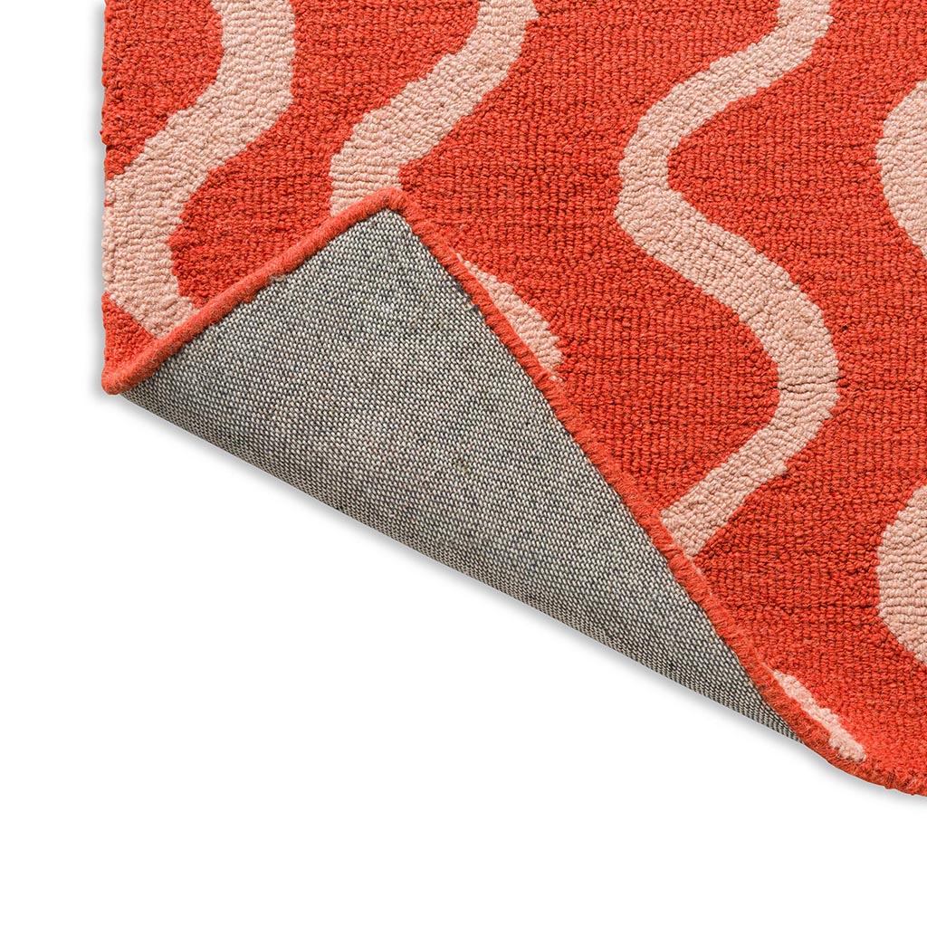 Ribbon koraal vloerkleed