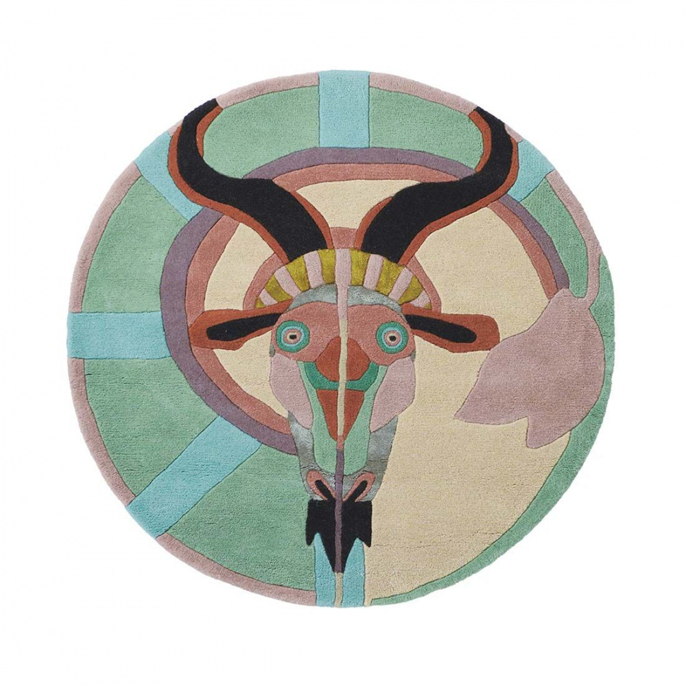 Zodiac Steenbok rond tapijt | Maat: Ø 100 cm