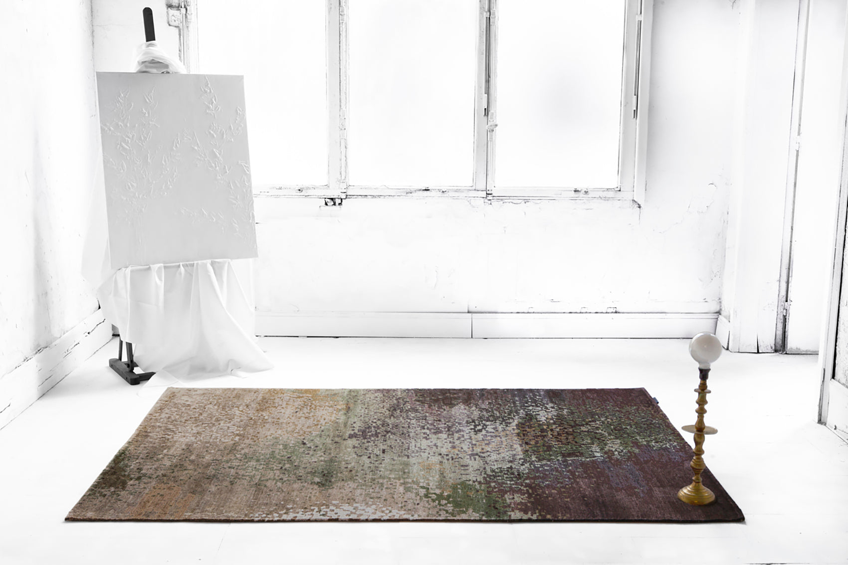 Tapis Écrin kaki | Taille: 250 × 350 cm