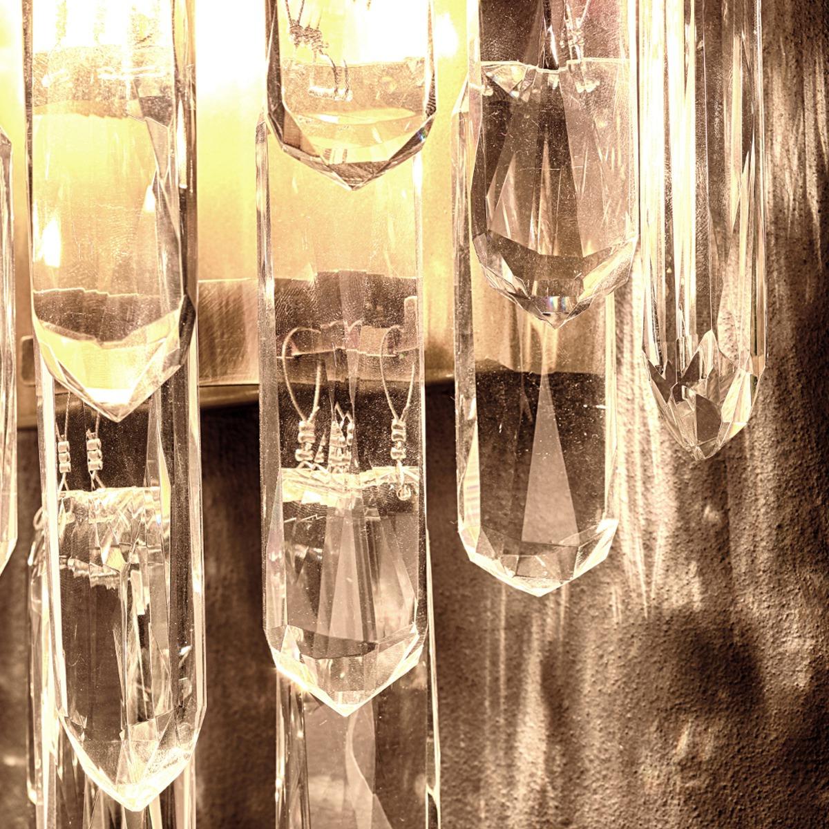 Messing stroom wandlamp