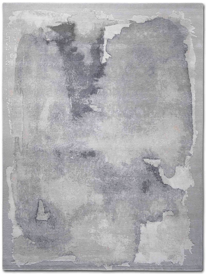 Tapis de luxe noué à la main Mono gris