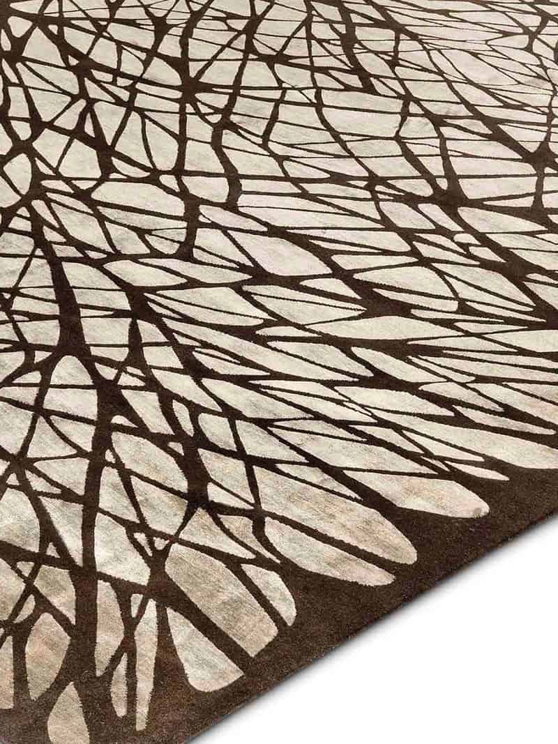 Dresden bruin handgeknoopt tapijt | Maat: 122 × 183 cm
