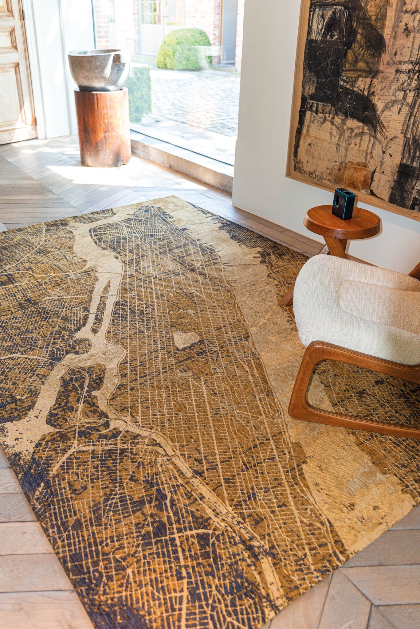 Giverny Beige tapijt | Maat: 280 × 390 cm