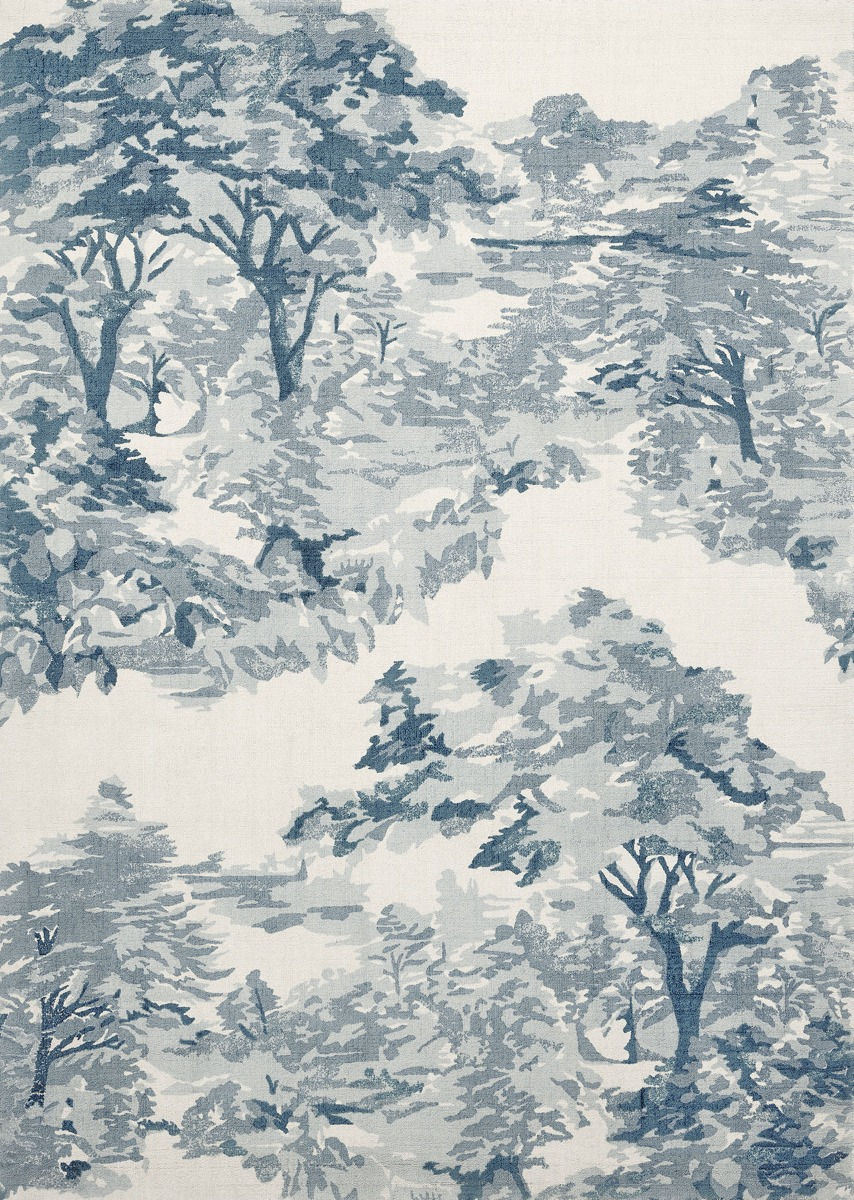 Landscape lichtblauw tapijt | Maat: 250 × 350 cm