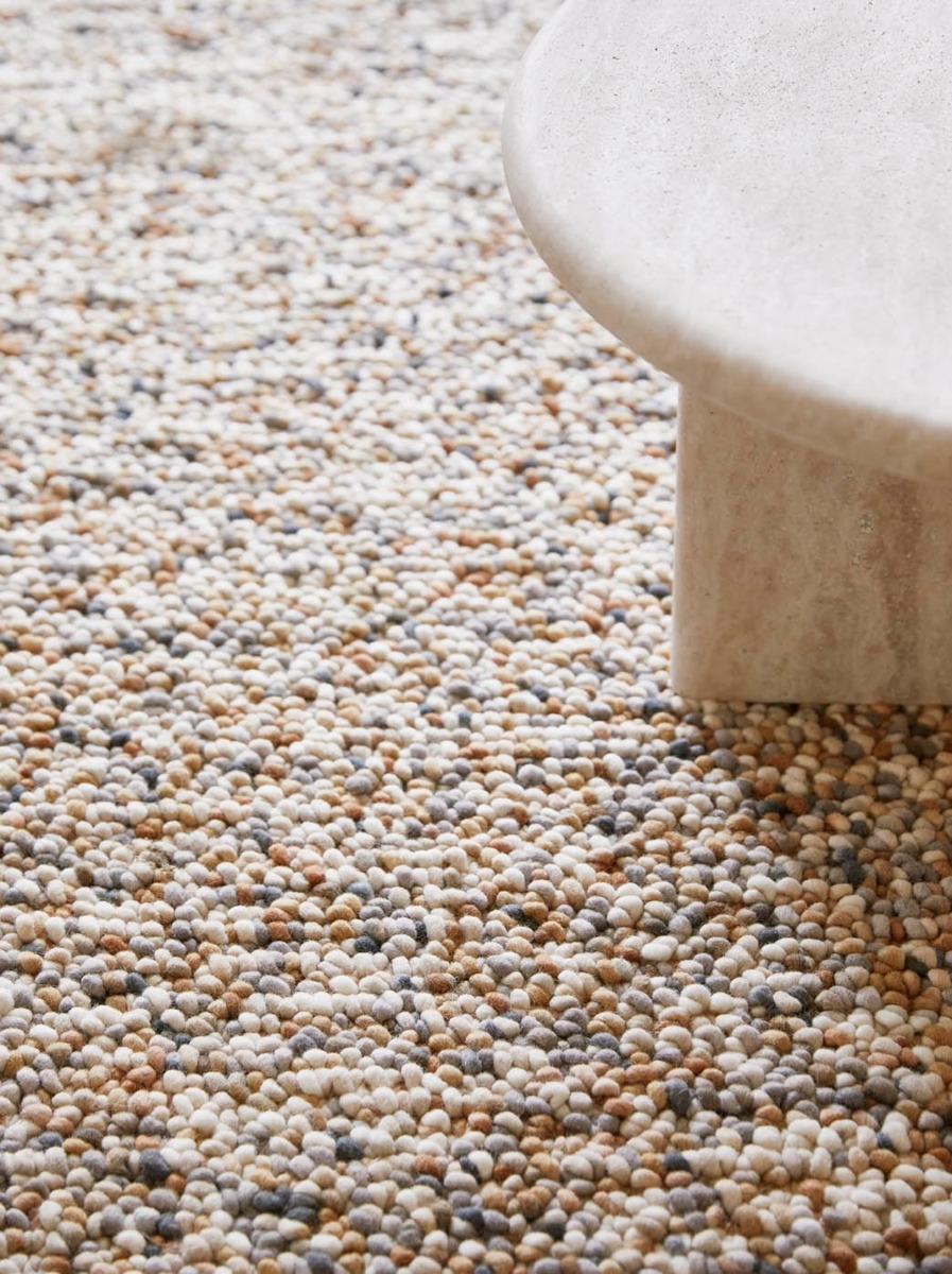 Pebble Beach beige tapijt | Maat: 200 × 300 cm