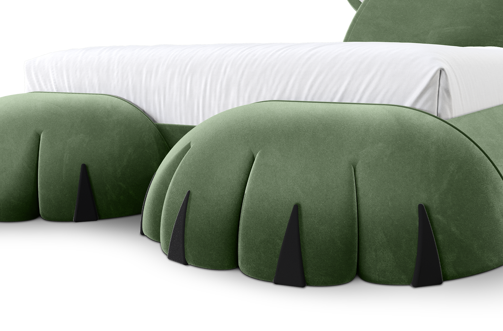 Pluizige welp bed