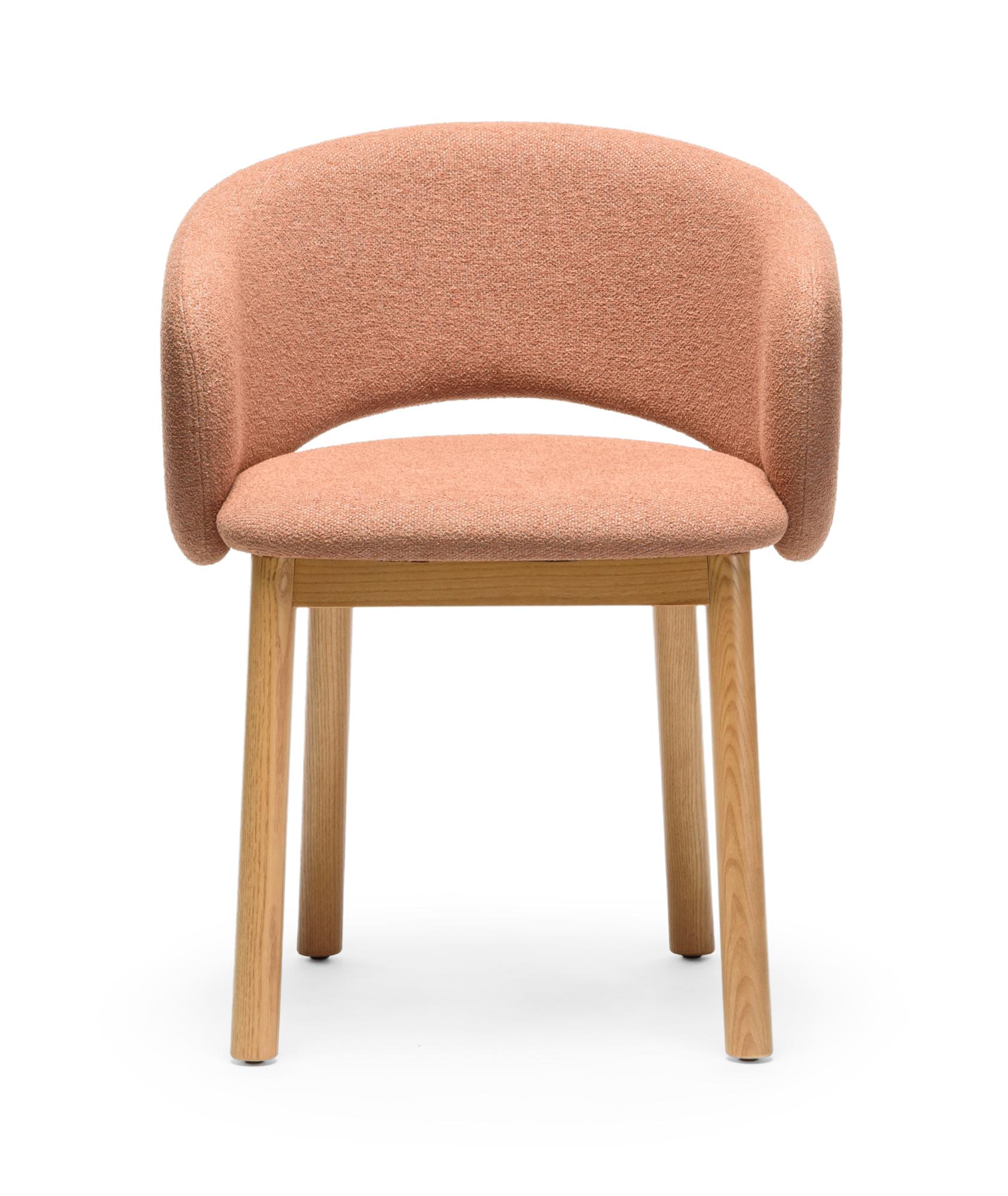 Chaise Bel Terracotta en frêne