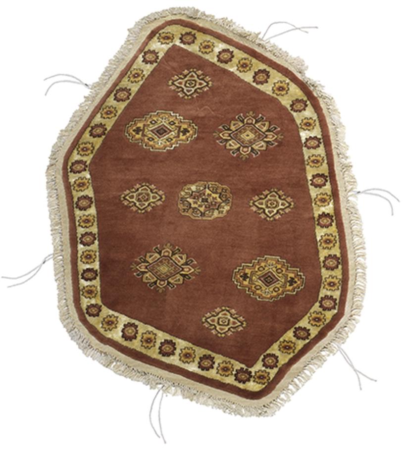 Geo Art Turkey handgeweven vloerkleed | Maat: 93 × 109 cm