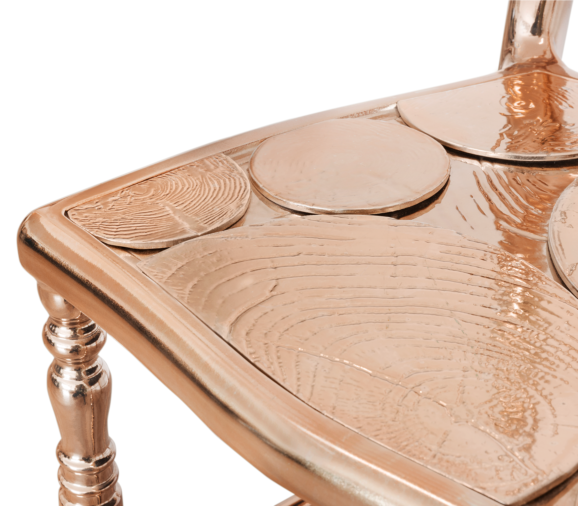 Chaise d’accent Empyrean cuivre