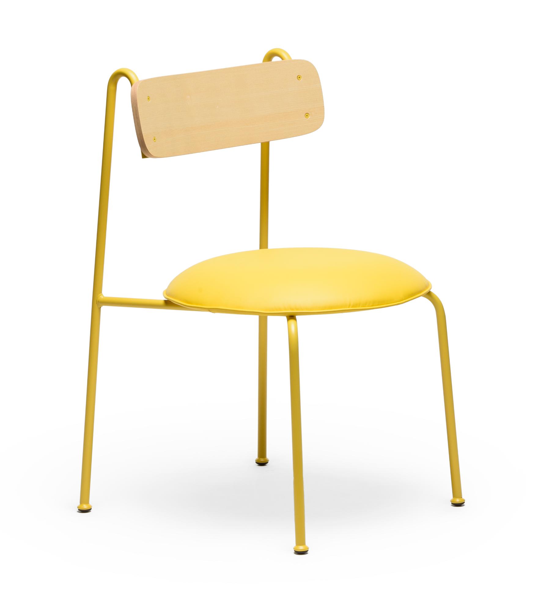 Chaise Lena Jaune en frêne