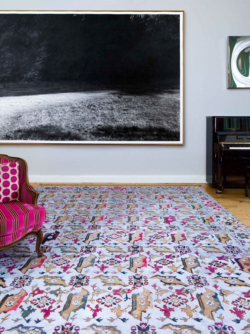 Tapis de luxe noué à la main Bird Ushak