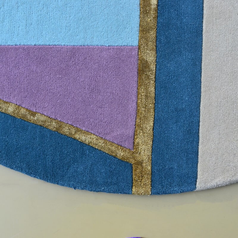 Sahara roze rond vloerkleed