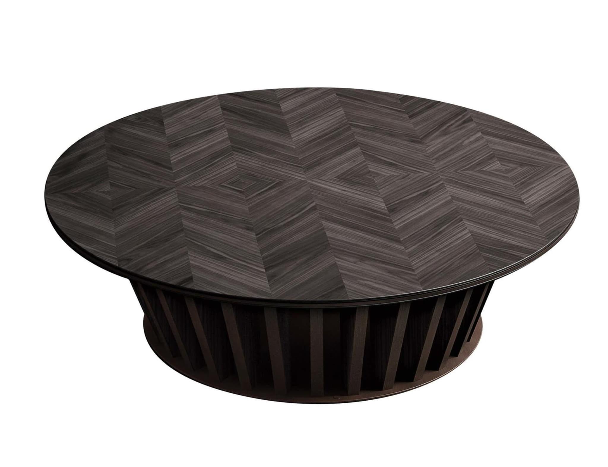 Table basse brun foncé