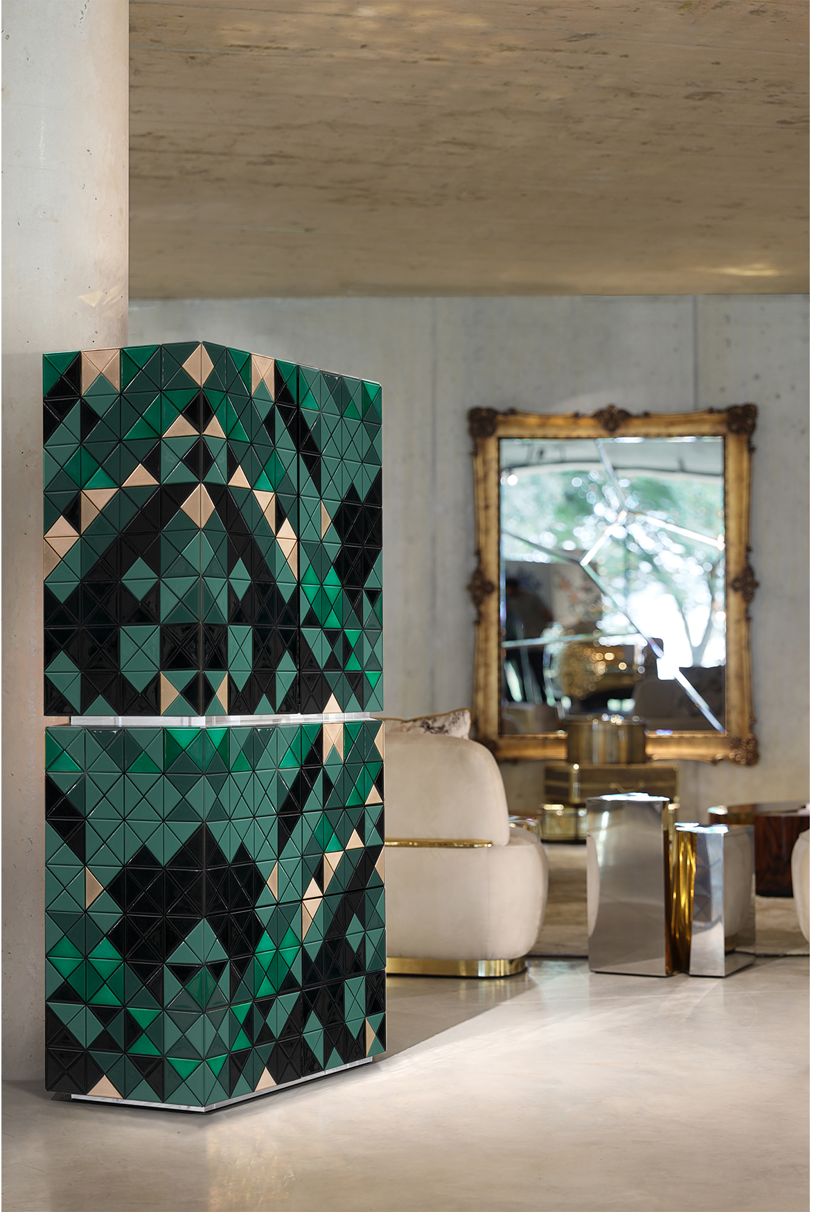 Mosaic II groene kast
