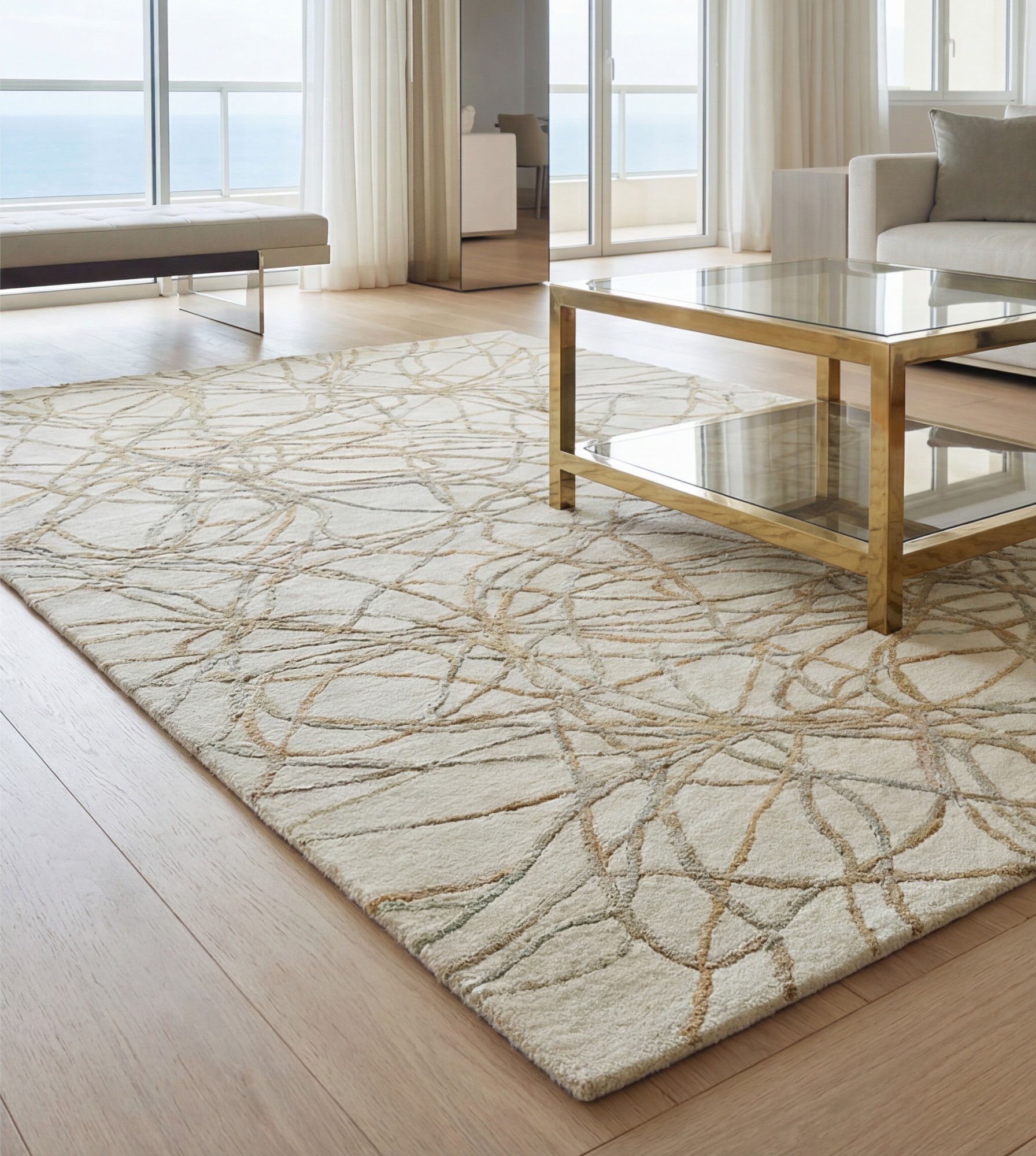 Golden Filigree vloerkleed