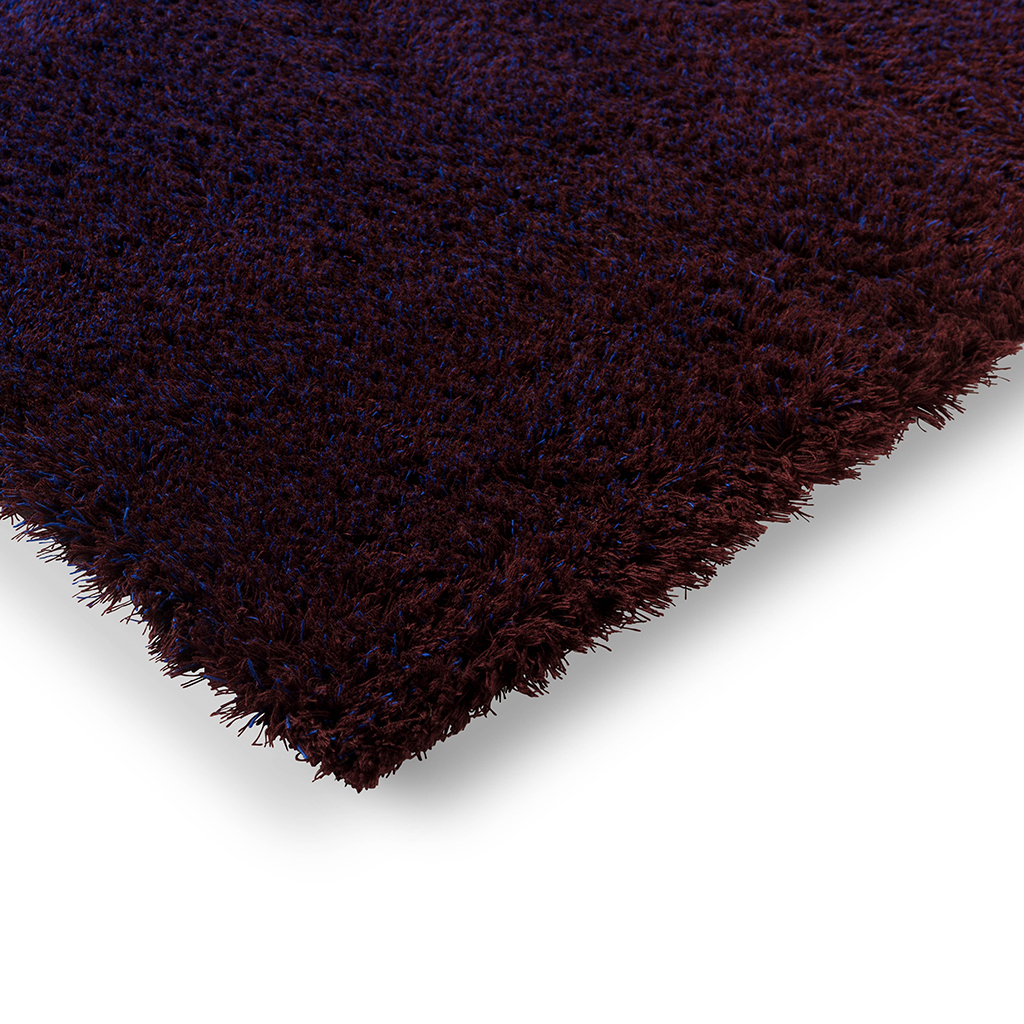 Tapis Shade High bleu électrique/aubergine | Taille: 200 × 300 cm
